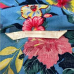 ZARA  Blue Hawaiian Floral Pajama Button Down in size small Photo 3