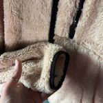 PINK - Victoria's Secret  M Sherpa Fleece Jacket Beige 1/2 Zip Cozy Feminine Soft Photo 6