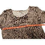 Time And Tru Leopard Maternity Long Sleeve Shirt Jungle Cat Animal Print Photo 8
