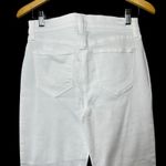 Anthropologie Level 99 Hudson Crop Wide Leg Jeans White 27 Raw Hem Flare Chic Photo 6