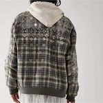 Free People  Louie Wool Blend Embellished Bomber Jacket Photo 9