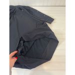 Athleta Women’s Black Raglan Snap Sleeve Mini Sweater Dress Crew Neck Size M Photo 5