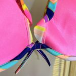 Victoria's Secret 2 Piece Bikini Bright Rainbow Chevron Stripes Halter Top M Photo 12