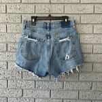 Abercrombie & Fitch  High Rise Mom Shorts Size 28 Distressed Denim Shorts Photo 4