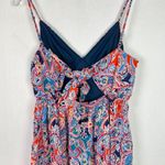 Japna NWT  Sleeveless Floral Tie Back V-Neck Midi Dress Size Small S NEW Photo 6