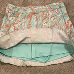 Lady Hagen  golf Skort w/ attached shorts, mint green orange print, women’s sz 10 Photo 3