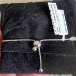 14k white gold and diamond tennis bracelet NWT Silver Photo 2