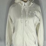 Under Armour Charged Cotton Storm Women’s Full Zip Hoodie w/Fleece Lining White Size M Photo 0