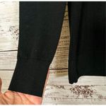 Sandro Paris Womens Wool Cashmere Long Sleeve Lace Accent Blouse Black 1 Small Photo 4