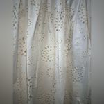 White Mini Dress with Tie Straps. Cutout (260) Size M Photo 1