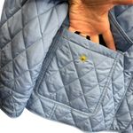 Charter Club Women's Quilted Barn Jacket Snap Front Pockets Blue Spring Size L Photo 5