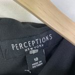 Black Short Sleeve Ruffle Sheath Dress Women Size 10 Career Office Funeral Photo 3