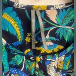 Anthropologie  100% Viscose Clara Print Velvet Trimmed Top Size Large Photo 2