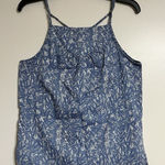 prAna  Women's Zandra Tank Top Blue Waimea Print Size Small Adjustable Strap Photo 0