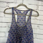 Aerie Blue Pleated Buttoned Tank Top Mini Dress SZ M Cute Colorful Feminine Y2K Photo 4