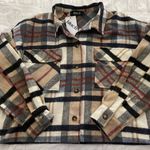 These Three Boutique Blue B Plaid Shacket Photo 1