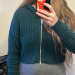 PacSun New  Women’s LA Hearts Mini Cable Stitch Knit Zip Up Hoodie Sweater Photo 10