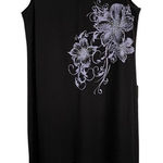 Avenue asymmetric maxi dress women’s 18/20 handkerchief black floral sleeveless Photo 0