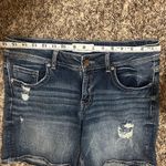 BKE  Victoria Jean Denim Shorts Blue Size 29 Distressed Photo 3