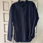 Uniqlo  Dark Blue Polka Dot Shirt size large Photo 0