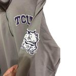 47 Brand TCU Horned Frog Quarter‎ Zip Pullover Shirt High Neck Sweater Size L Gray Size L Photo 2