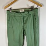 VIA MASINI 80 Firenze Green Cropped Flare Trousers Made in Italy Size 42 Photo 2