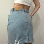 Afends Beat Chevy Denim Skirt in Stone Blue Photo 0