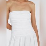Dissh Catania Linen Strapless Dress White Size 10 NWT Photo 2