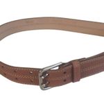 Talbots Vintage Brown Genuine Leather Belt Stitched Size Small Photo 0