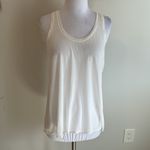Vince  Modal Silk Contrast Tank Ivory Photo 1