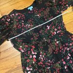 CeCe Gothic whimsy garden black floral Dress Photo 6