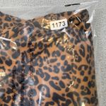 SheIn Tunic Top M Womens Leopard Print Twist Front Short Sleeve Cute Blouse Photo 5