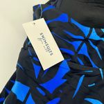 NEW Swimsuits for all sapo print women's blue & black halter tankini top size 24 Photo 3