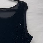 Susan Graver Womens Velvet Blouse Size 2X Sparkling Accent Evening Party Luxury Black Photo 3