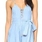 Bec & Bridge  Chambray Lace Up Romper NEW Photo 0