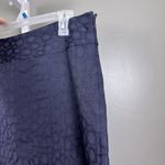 Dana Buchman  Pencil Skirt Women's Size 16 Navy Blue Textured Vent Side Zip Lined Photo 2