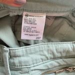 AG Adriano Goldschmied AG Stevie Ankle Zip Slim Straight Leg Jeans Size 28 Petite Mint Green Photo 6