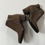 Franco Sarto  Womens Casual Leather Ankle Boots Brown Booties Size  6M Photo 4