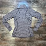 Lululemon Race Your Pace 1/2 Zip Pullover Light Purple Stripes Size 8 Photo 5