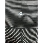 Lululemon Wunder Under Crop Mesh Stripe Leggings | Size 6 (Est.) Photo 4