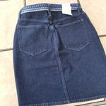 Levi's size 26 made & crafted embroidered button front denim skirt Photo 2