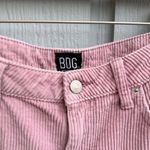 BDG  urban outfitters mom high rise Pink Corduroy Straight Leg Pants size 30 Photo 3
