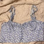 ZARA  Floral print crop Corset top size medium Photo 1