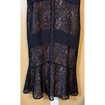 Ann Taylor  Loft Black Lace over Nude Lining Cocktail Dress - Size 8 Photo 1