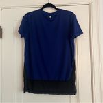 Fabletics  short sleeve - blue and black with mesh C46 Photo 2