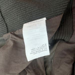 Vince Leather Scuba Zip Moto Jacket Dark Olive Green Size M Photo 7