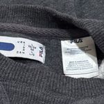 FILA  Gray Fleece Crewneck Pullover Comfy Athletic Tennis Soccer Size L Photo 4