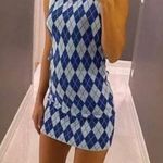 ZARA DIAMOND PATTERN KNIT DRESS Photo 3