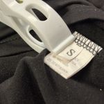 Black Ruched Bodycon Full Button Front Short Sleeve Mini Dress Womens Small Photo 7