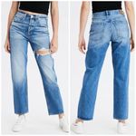 American Eagle  90’s Boyfriend high waisted Distressed Straight Leg Jeans Size 10 Photo 1